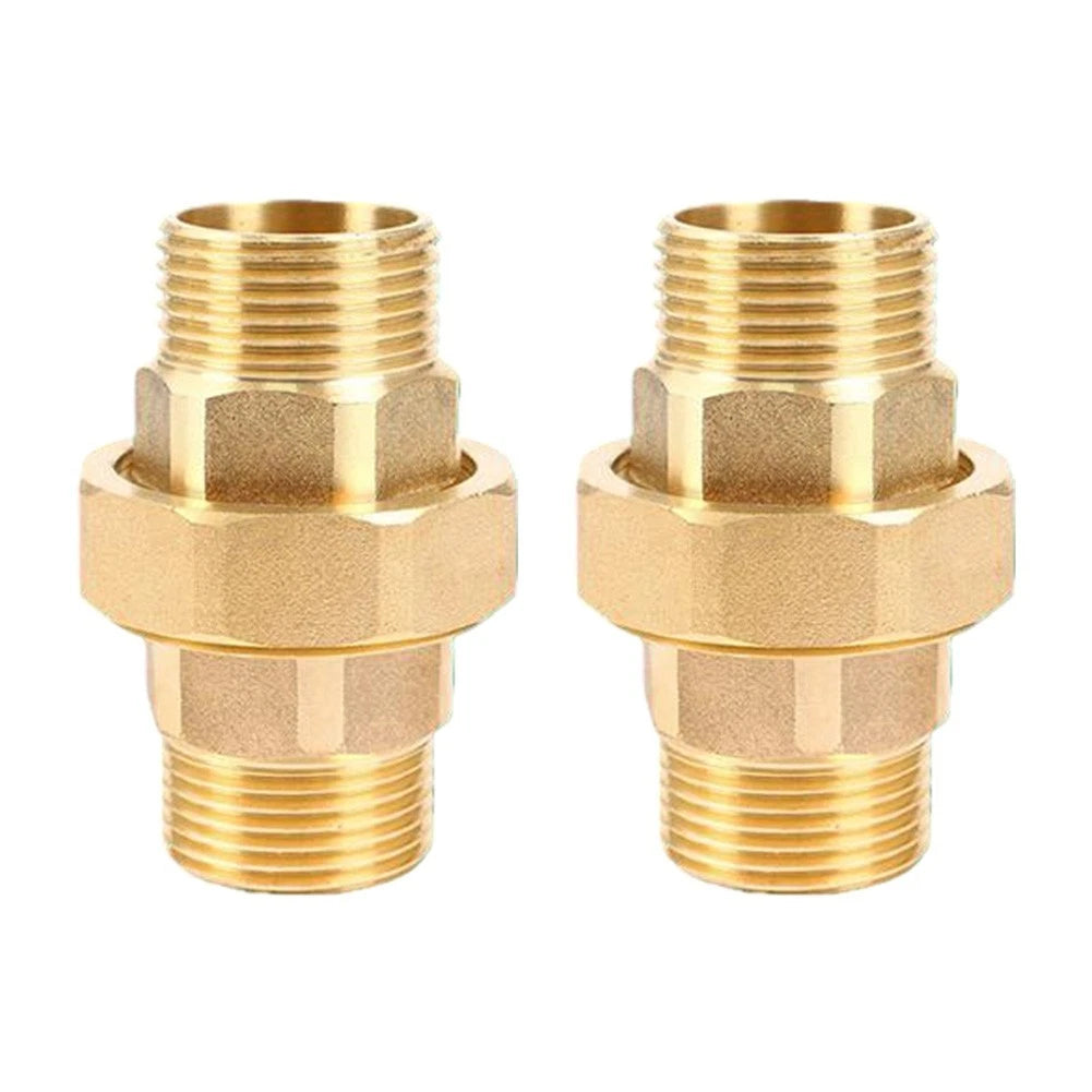 3/4 Inch Double External Thread Brass Fitting for Plumbing Use