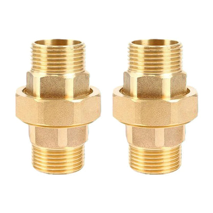 3/4 Inch Double External Thread Brass Fitting for Plumbing Use