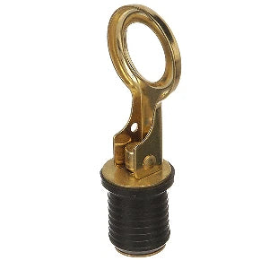 Attwood Snap-Handle Brass Drain Plug for (1" Diameter)