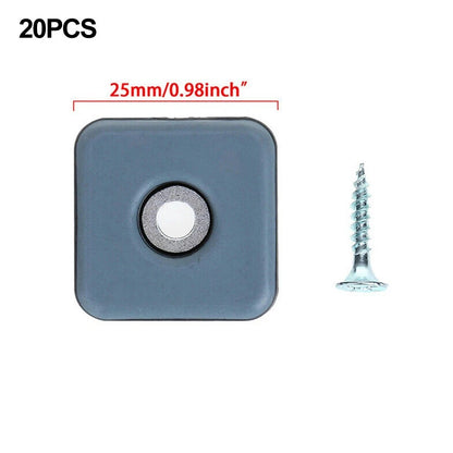 20pcs Furniture Movers Sliders with Screw on Installation
