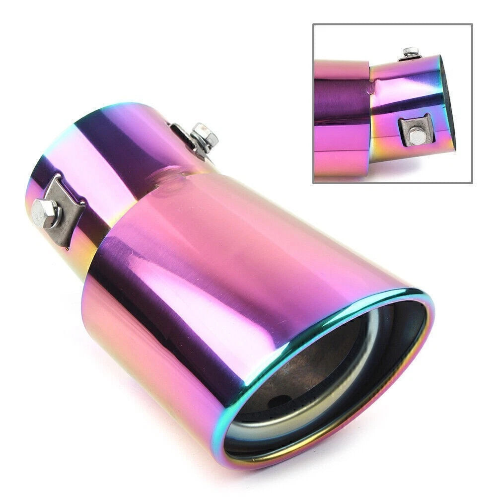 Universal Stainless Steel Round Exhaust Pipe Tail Muffler Tip