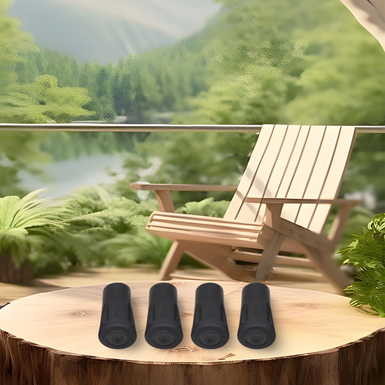 Set of 4 Replacement Pole Tip Tools for Hiking Walking Accessories