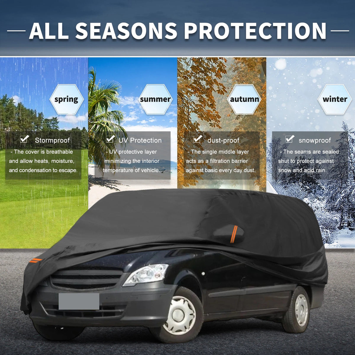 Waterproof Car Cover PEVA for Mercedes-Benz Vito (2003–2014)