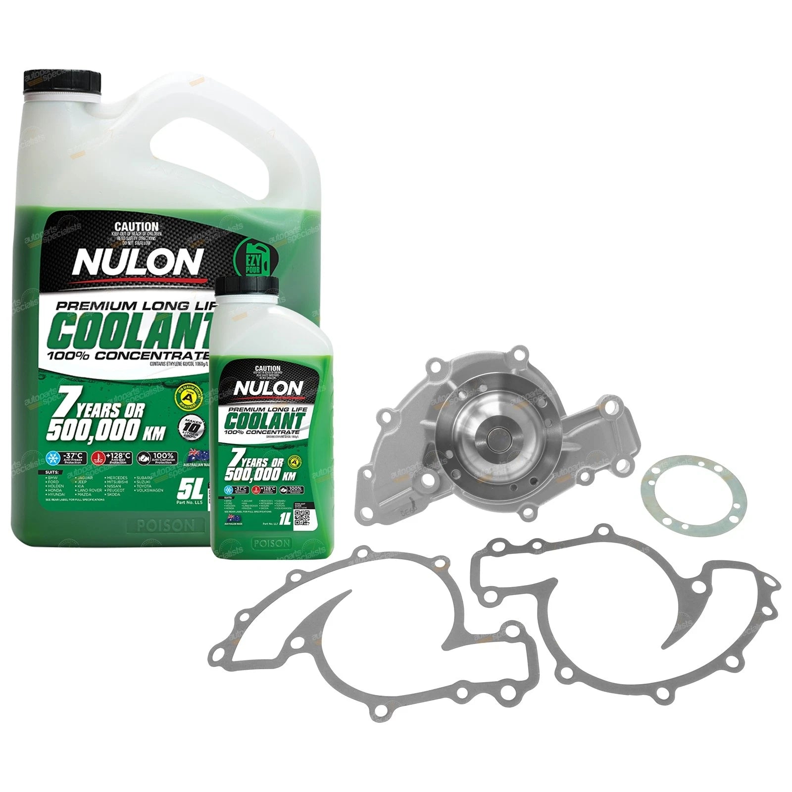 Water Pump for Holden Commodore V6 (1988–2004) + Coolant
