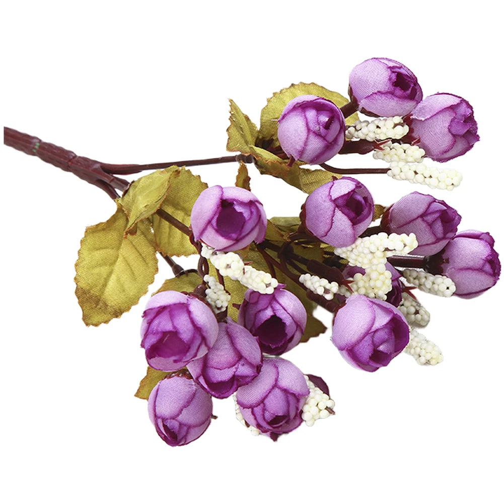 Star Rosebud Bouquet for Indoor Decor (23cm)