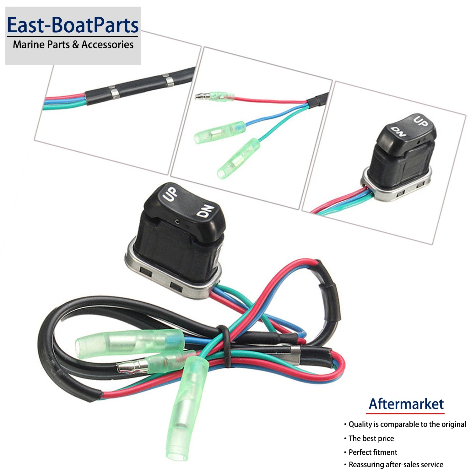 Trim & Tilt Switch 87-18286A43 for Mercury Remote Control Box (1987–1999)