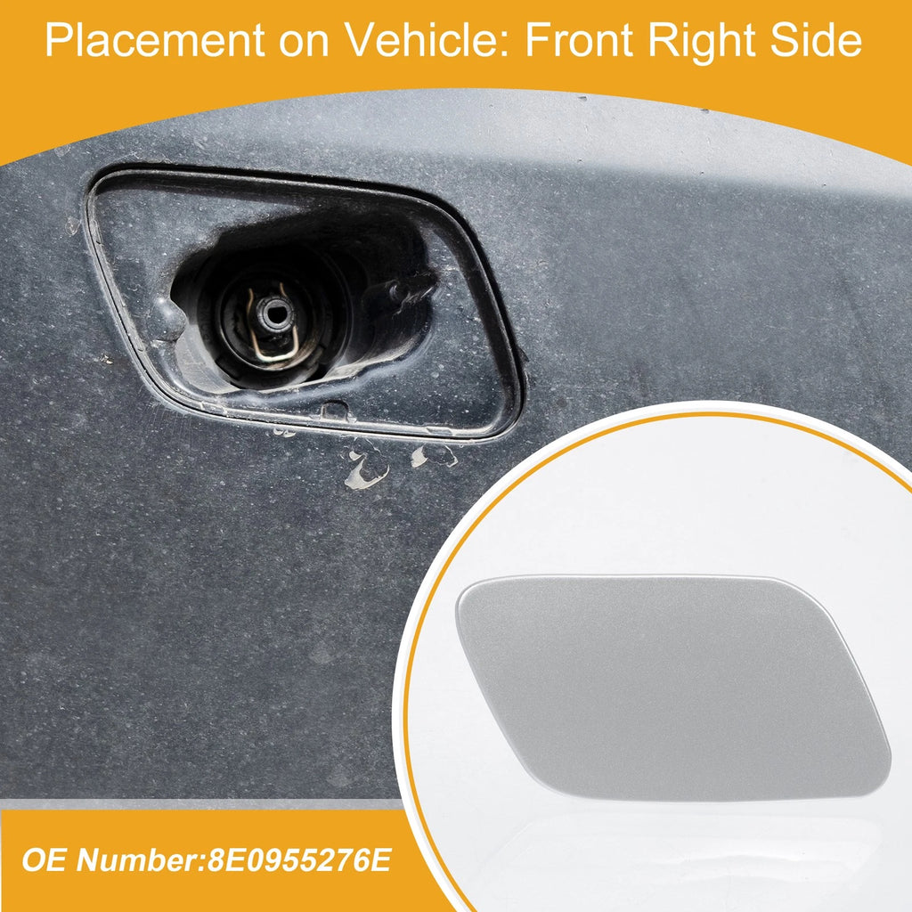 Front Right Washer Nozzle Cover Cap Replacement for Audi A4 (2005–2008)