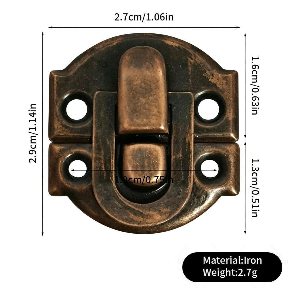 Vintage Style Metal Latch for DIY Boxes (2.7x2.9cm)