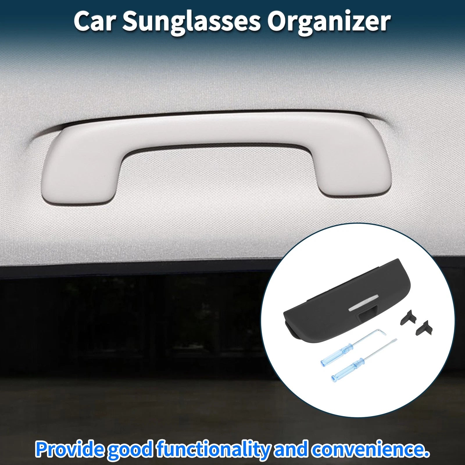 Car Sunglasses Case for Audi A3 Eyeglasses Holder Storage Box (2013–2024)