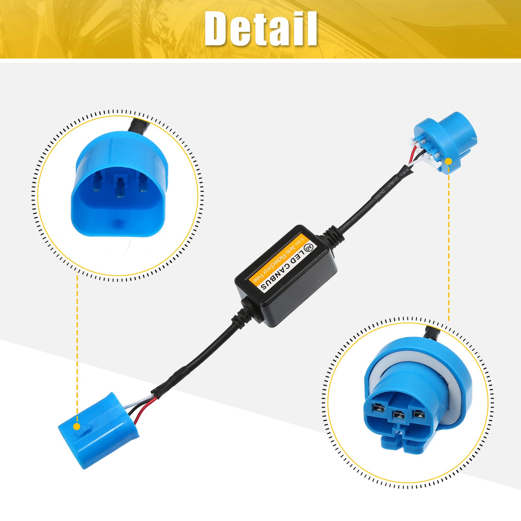 1 Pair 9004/9007 LED Headlight Canbus Decoder for Universal Vehicles