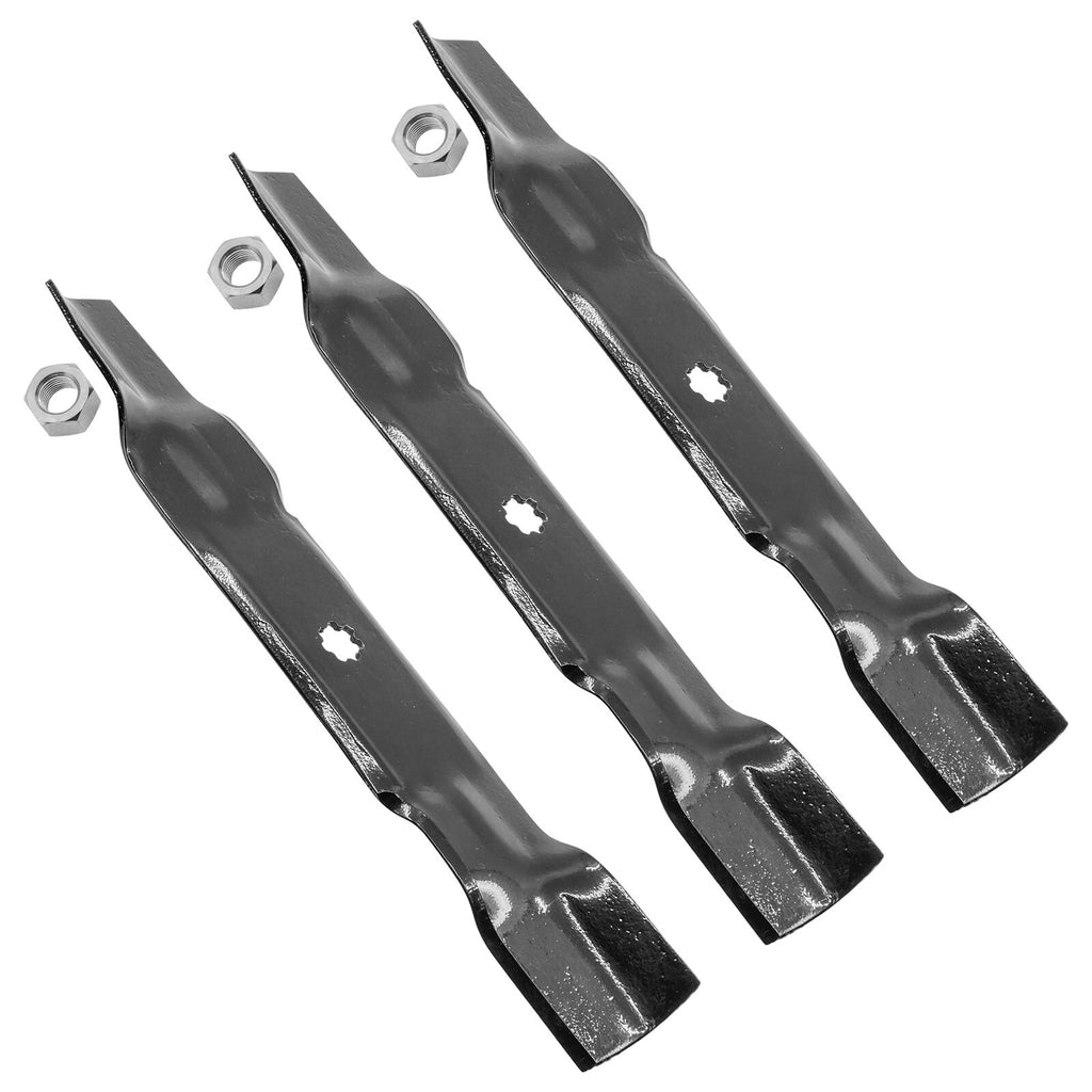 Deck Blade Replacement with Nut for John Deere LA155 LA165 S140 S160 S170 (2000–2015)