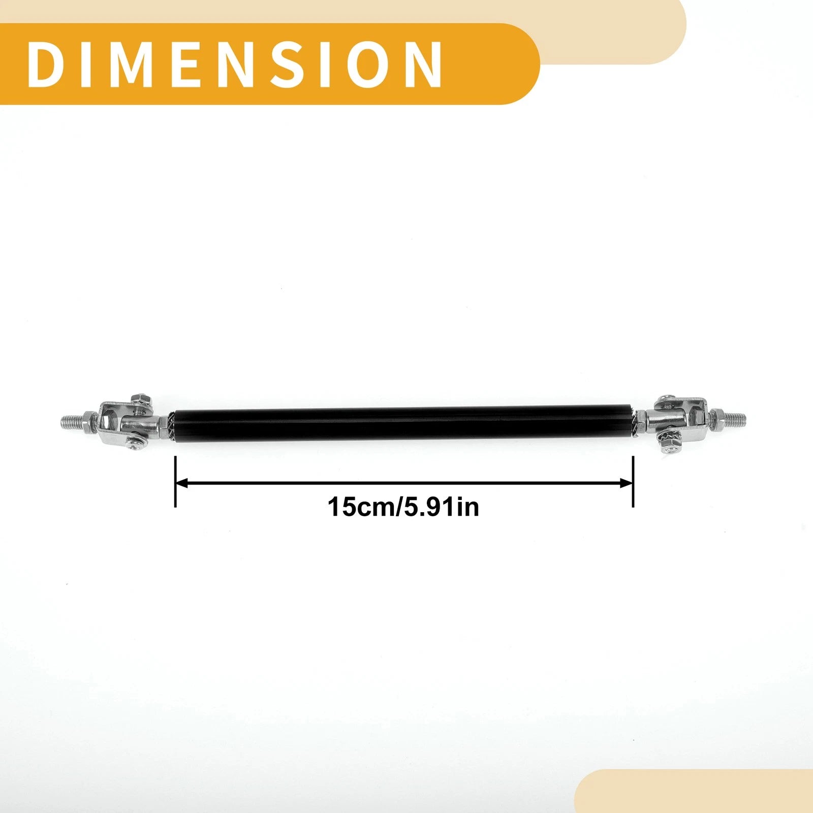 2X Adjustable Front Bumper Lip Splitter Strut Rod Tie for Universal Vehicles