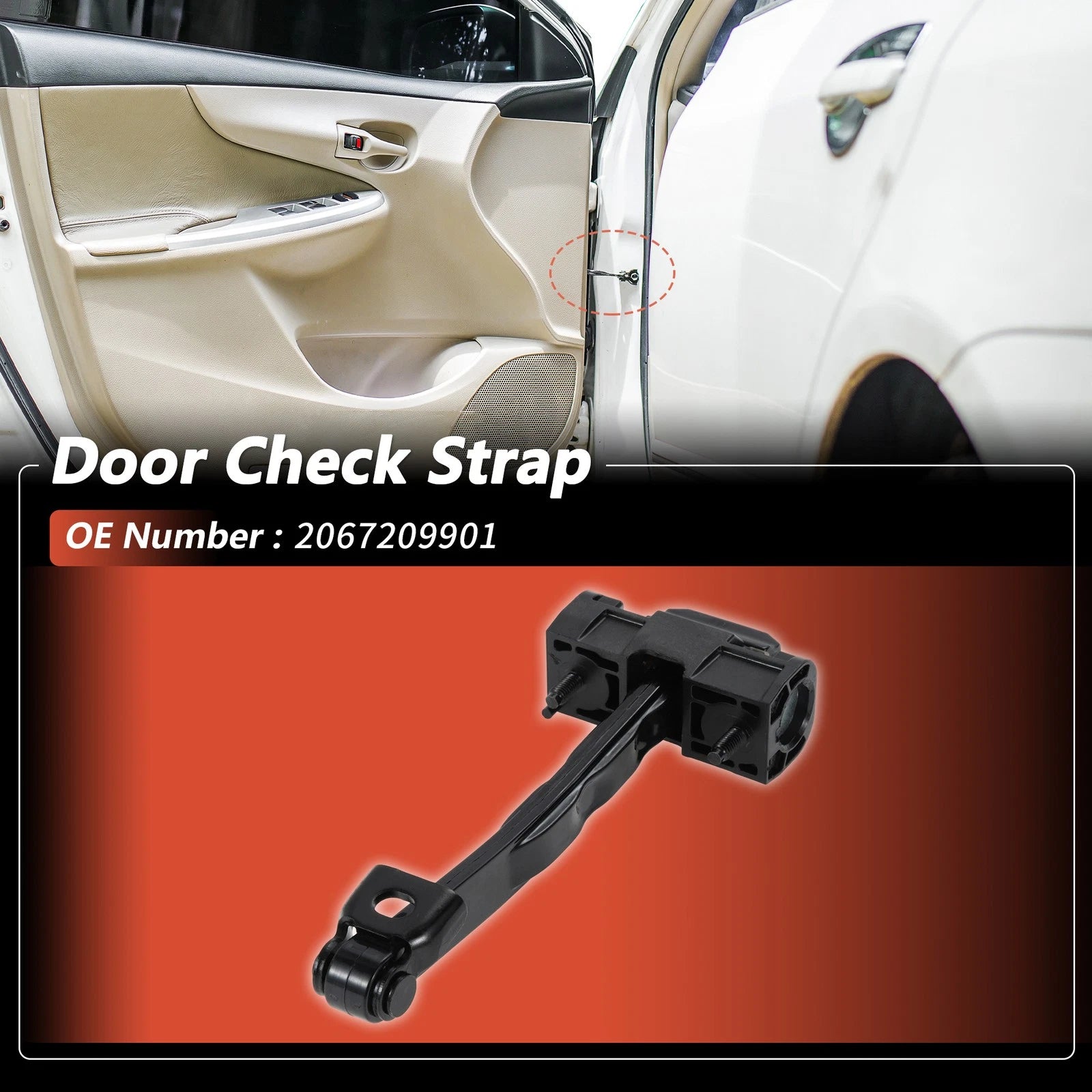 Front Door Check Strap Replacement for Mercedes-Benz C300 (2022–2024)
