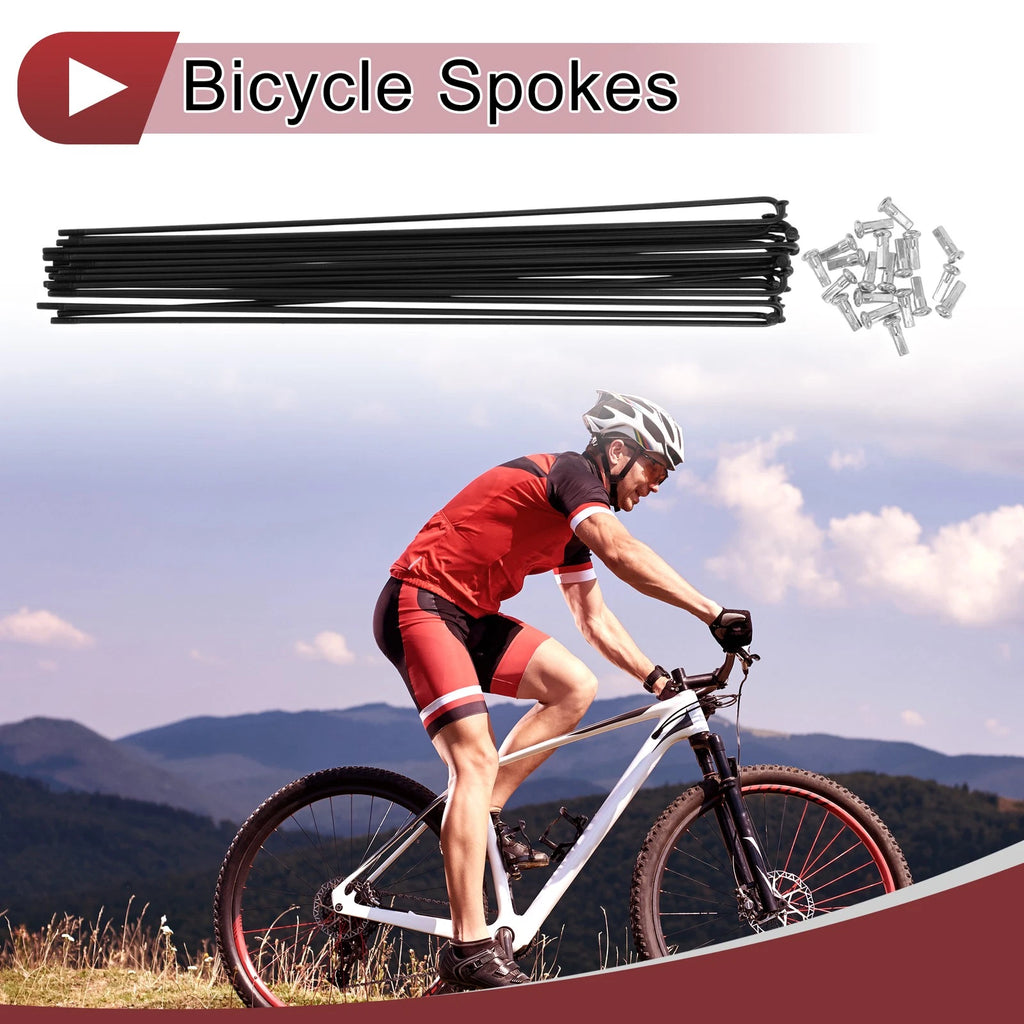 Bicycle Spoke Replacement Set for 12G Wheel (263 mm) (20 Pieces)