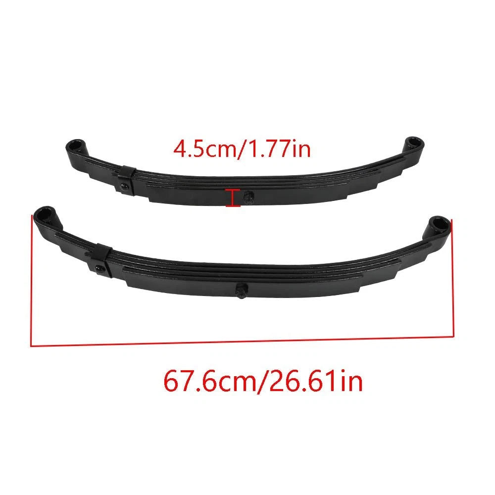 2X Trailer Leaf Spring 4 Leaf Double Eye 2500lbs for 5000lbs Axle