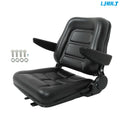 Forklift Seat for Universal Applications (PVC, Foldable, Armrest, Safety Switch)