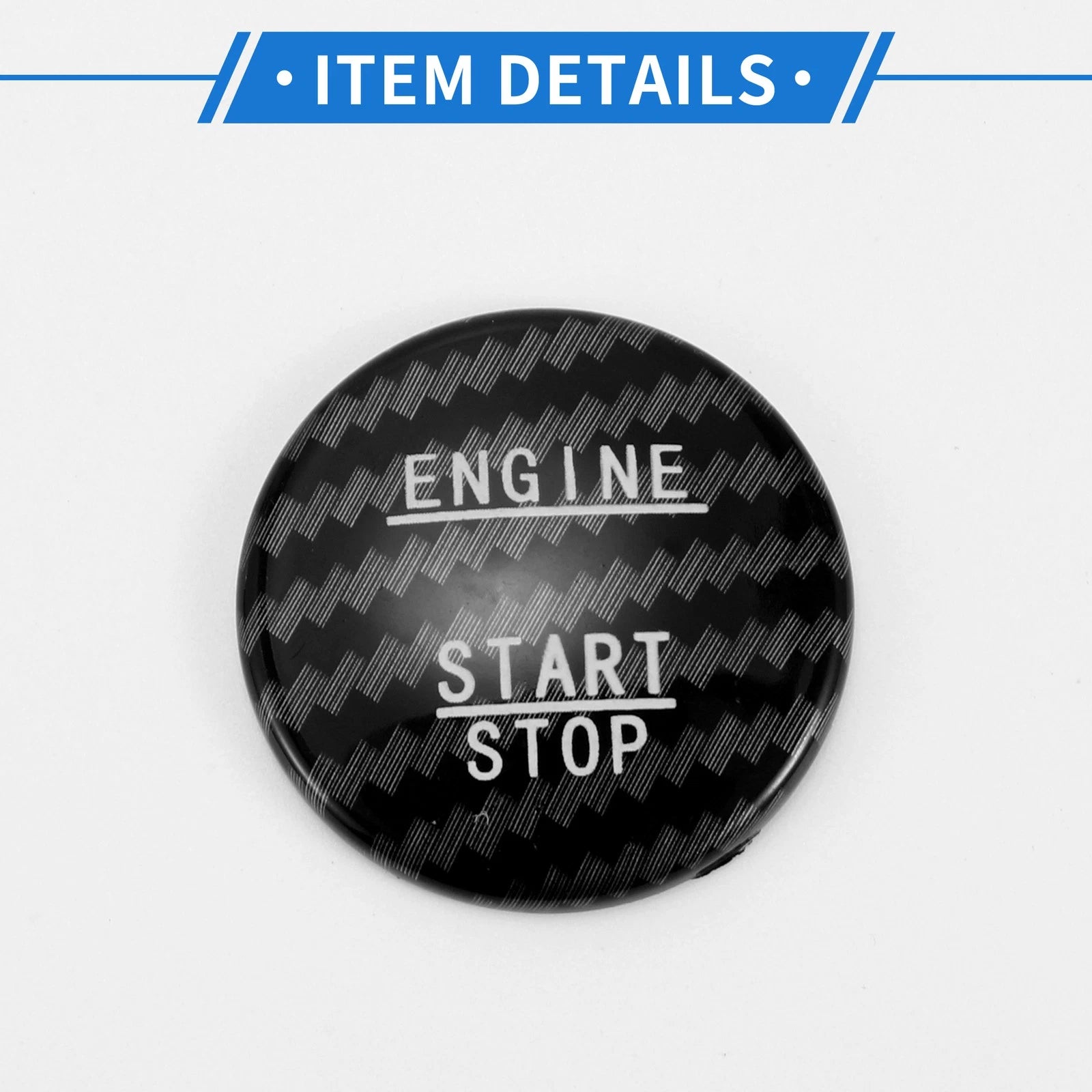 Push Start Button Cover for Mercedes Benz W176 3.5cm Black (OEM) (2012–2018)