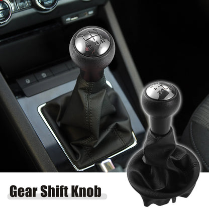 5 Speed Manual Gear Shift Knob with Boot Cover for Peugeot Partner (2008)