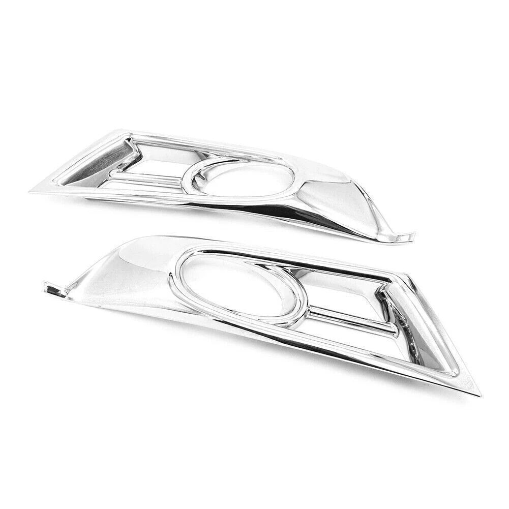 Pair Front Fog Light Cover Trim for Honda CR-V (2017–2018) Chrome