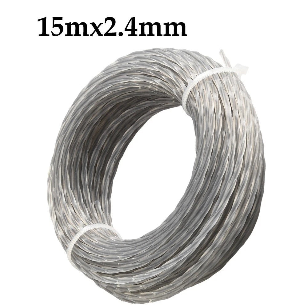 15 Meter Heavy Duty Nylon Cord for Lawnmower & Brush Cutter