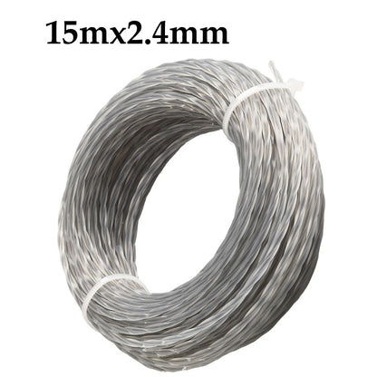 15 Meter Heavy Duty Nylon Cord for Lawnmower & Brush Cutter