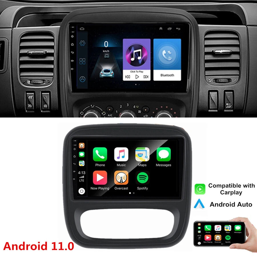 9" Android 11.0 Car Stereo GPS for Renault Trafic (2014–2021)