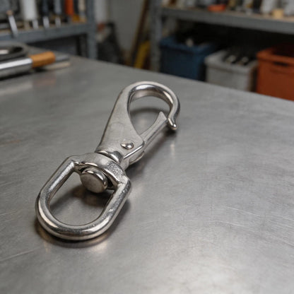 316 Stainless Steel Spring Hook for Diving and Pets (360 Degree Rotation)