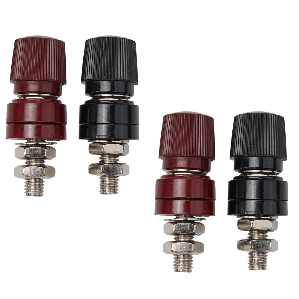 Set of 4 Brass Stud Power Post Connectors for