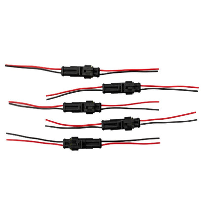 10pk Amp/Tyco 2Pin 12V Waterproof Wire Connector-Plug Kits