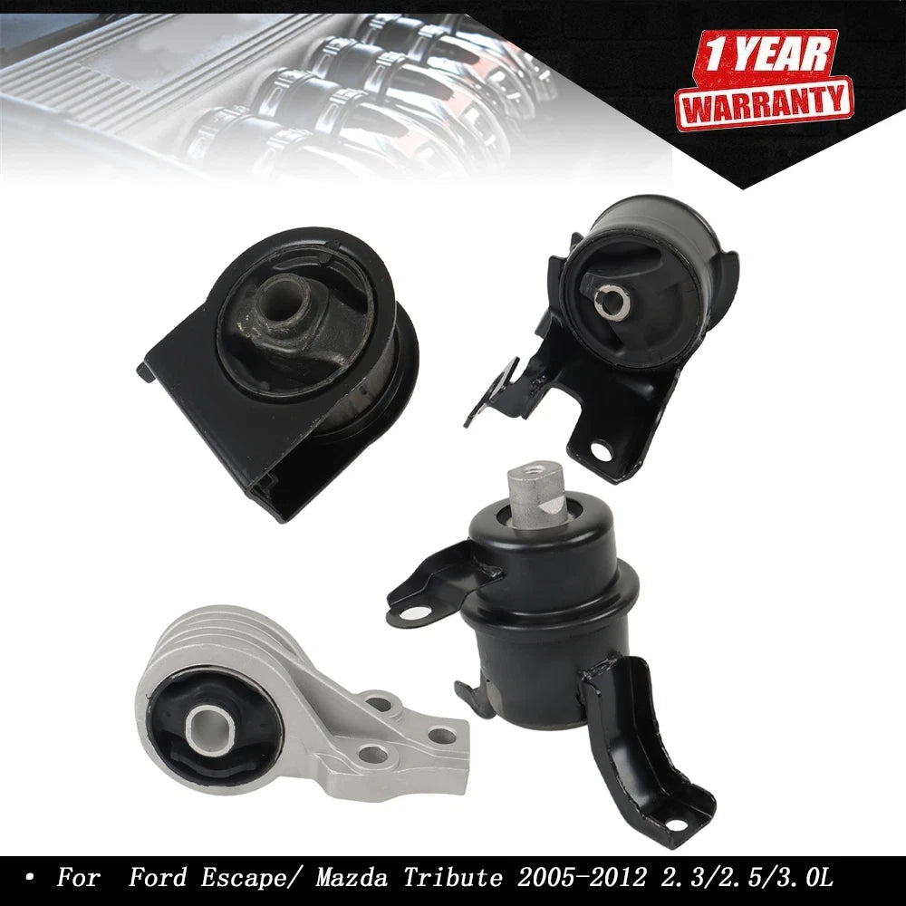 Motor & Trans Mount Set for Ford Escape/Mazda Tribute 2.5L 3.0L (2005–2012)