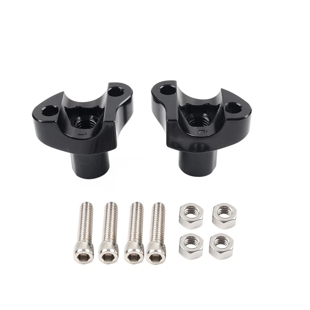 2" Straight Handlebar Risers for Harley Dyna Sportster Softail (1" Bar)