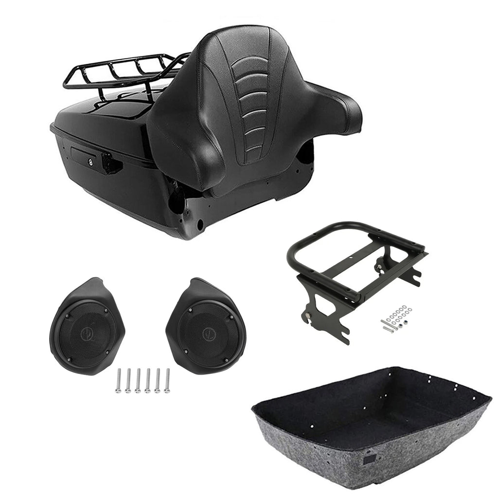 Trunk Backrest Rack Speakers for Harley Electra Glide (1997–2008)
