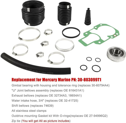 Transom Bellows Repair Kit for MerCruiser Alpha One (30-803099T1)