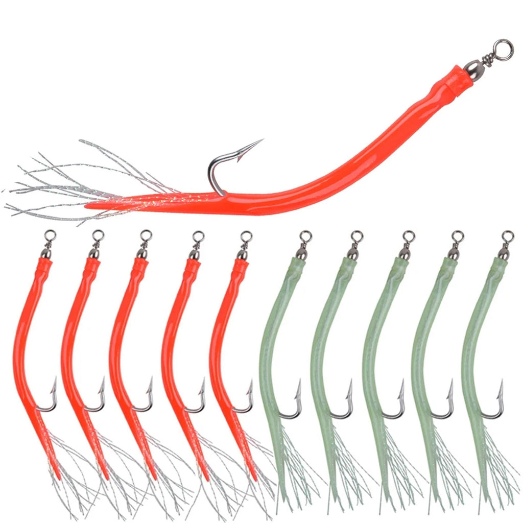 Fishing Hook Set of 2 for Eel Tube Cod Fish (14cm/16.5cm)
