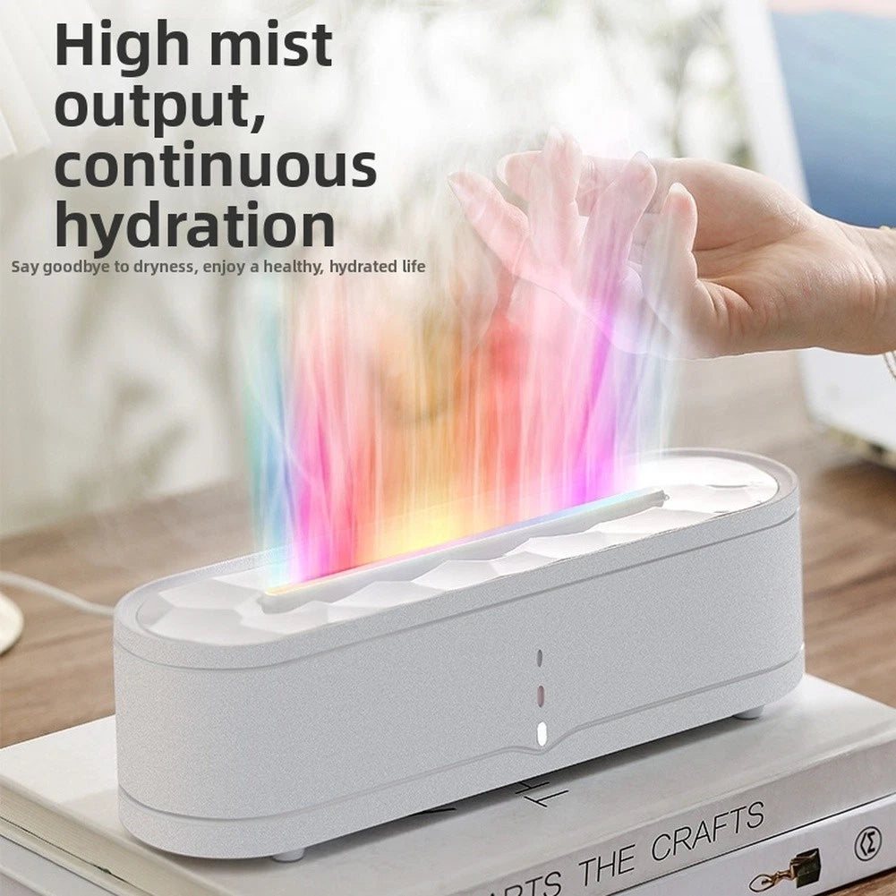 3D Flame Aromatherapy Diffuser with Adjustable Mist & Light Settings