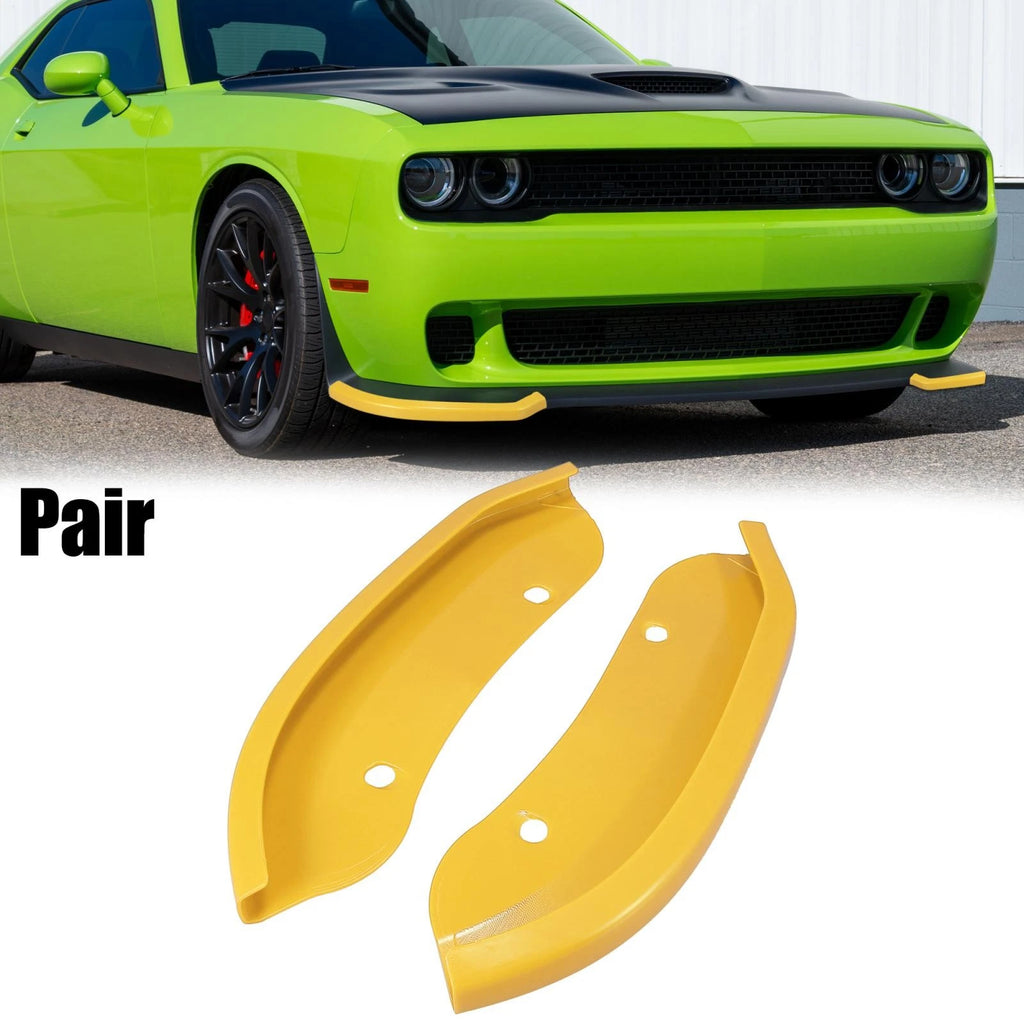 Front Bumper Lip Protector Yellow for Dodge Challenger Hellcat (2015–2020)