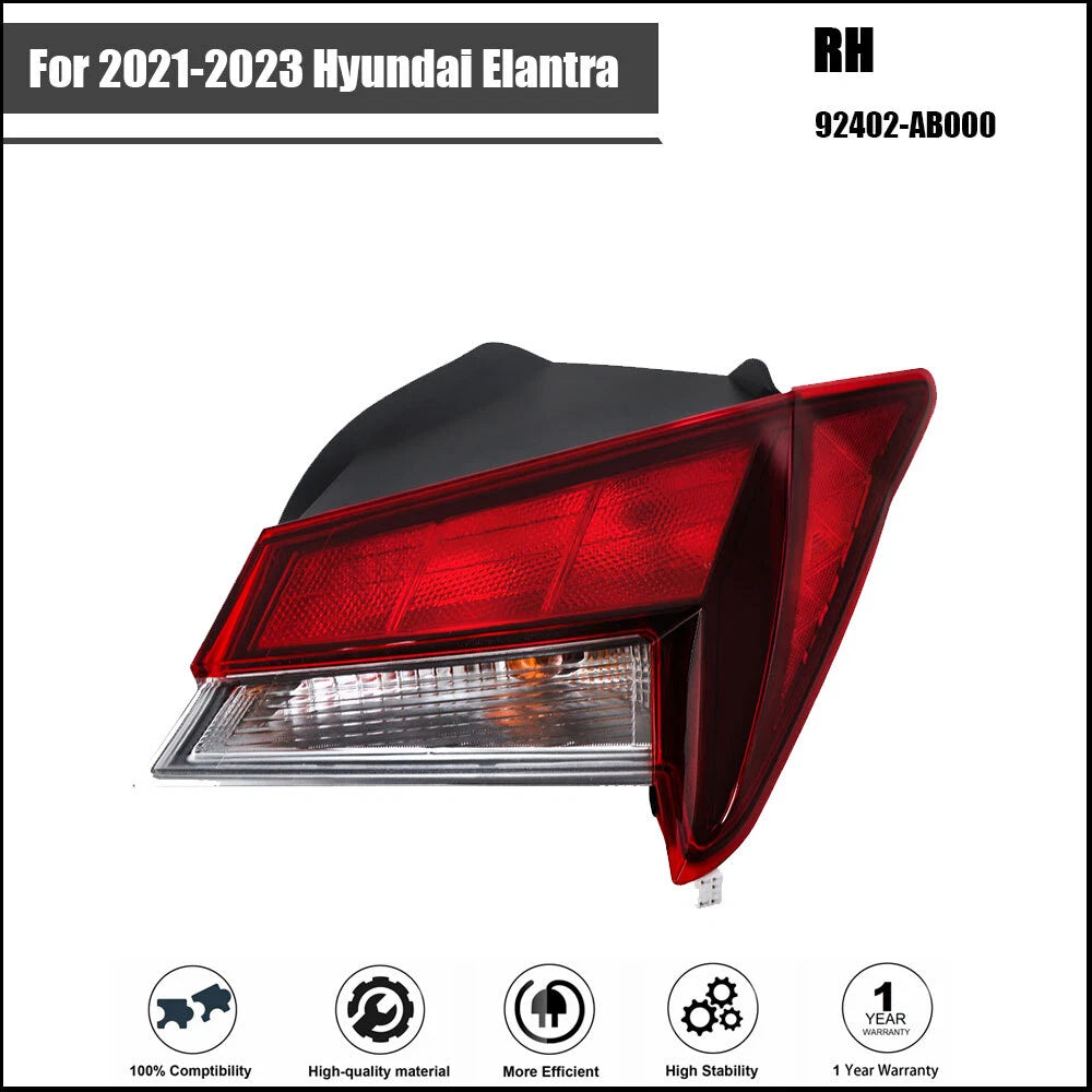 Tail Light Assembly for Hyundai Elantra (2021–2023) Right Side Halogen