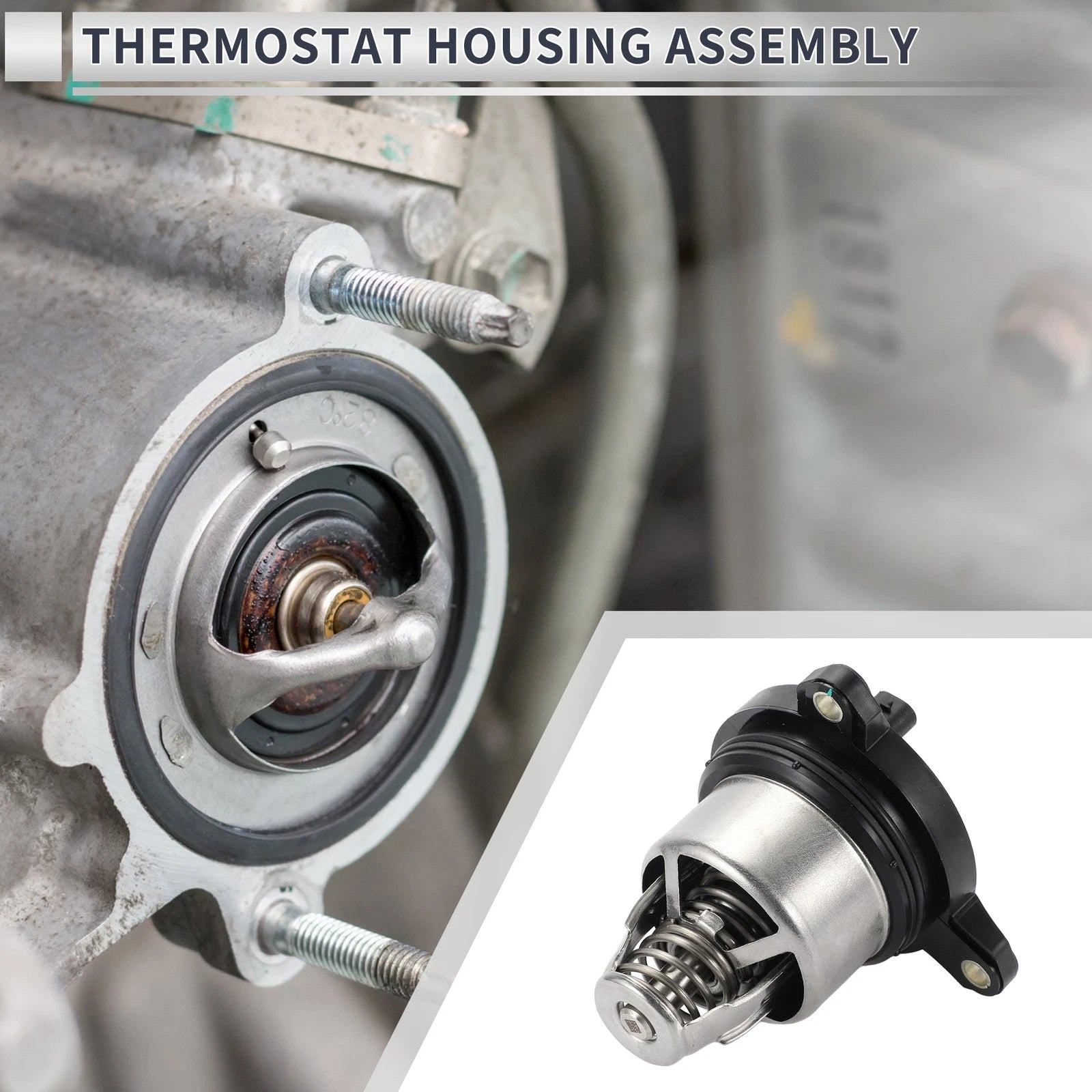 Engine Coolant Thermostat Housing Assembly for Audi A6 A7 Q8 (2019–2022)