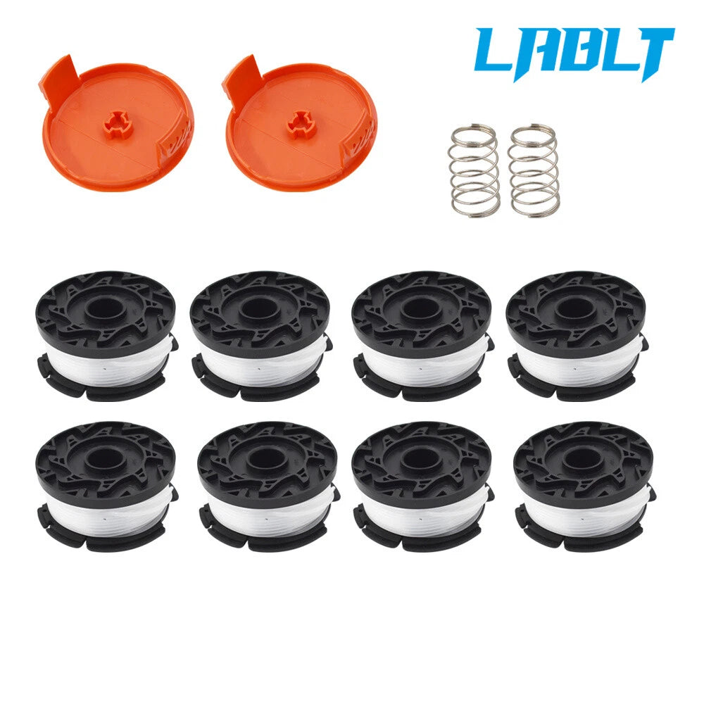 8PK String Trimmer Spool for Black and Decker AF-100-3ZP (30ft .065")