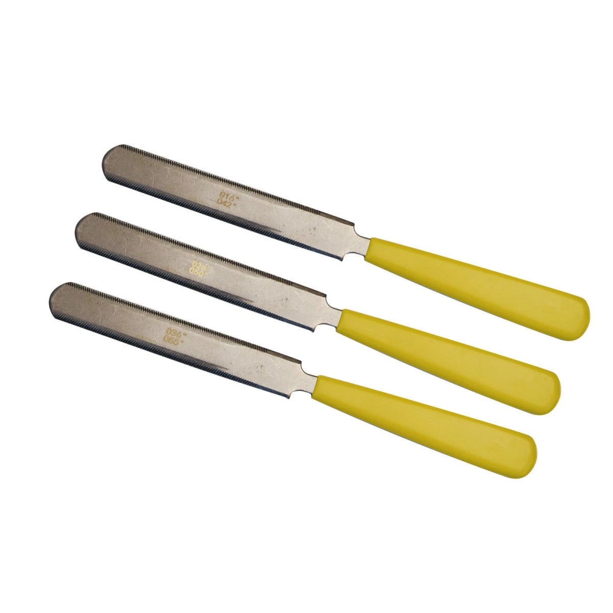 3Pcs Guitar Nut Slotting File for Luthier Tool (Double Sided)