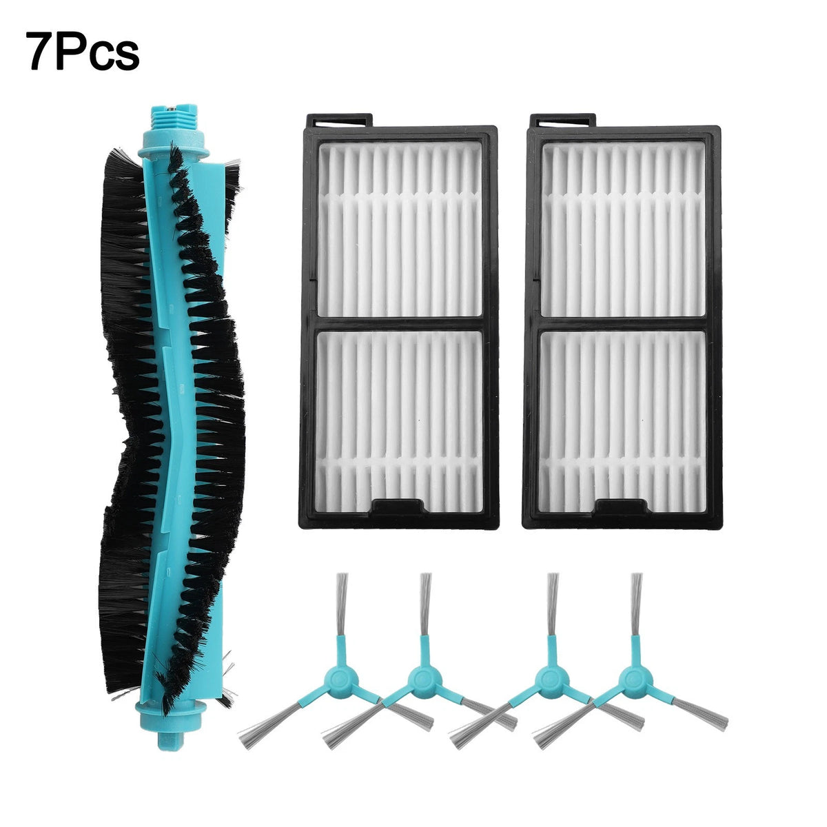 Main Side Brushes & Filter Replacement Set for Conga Robot Cleaners