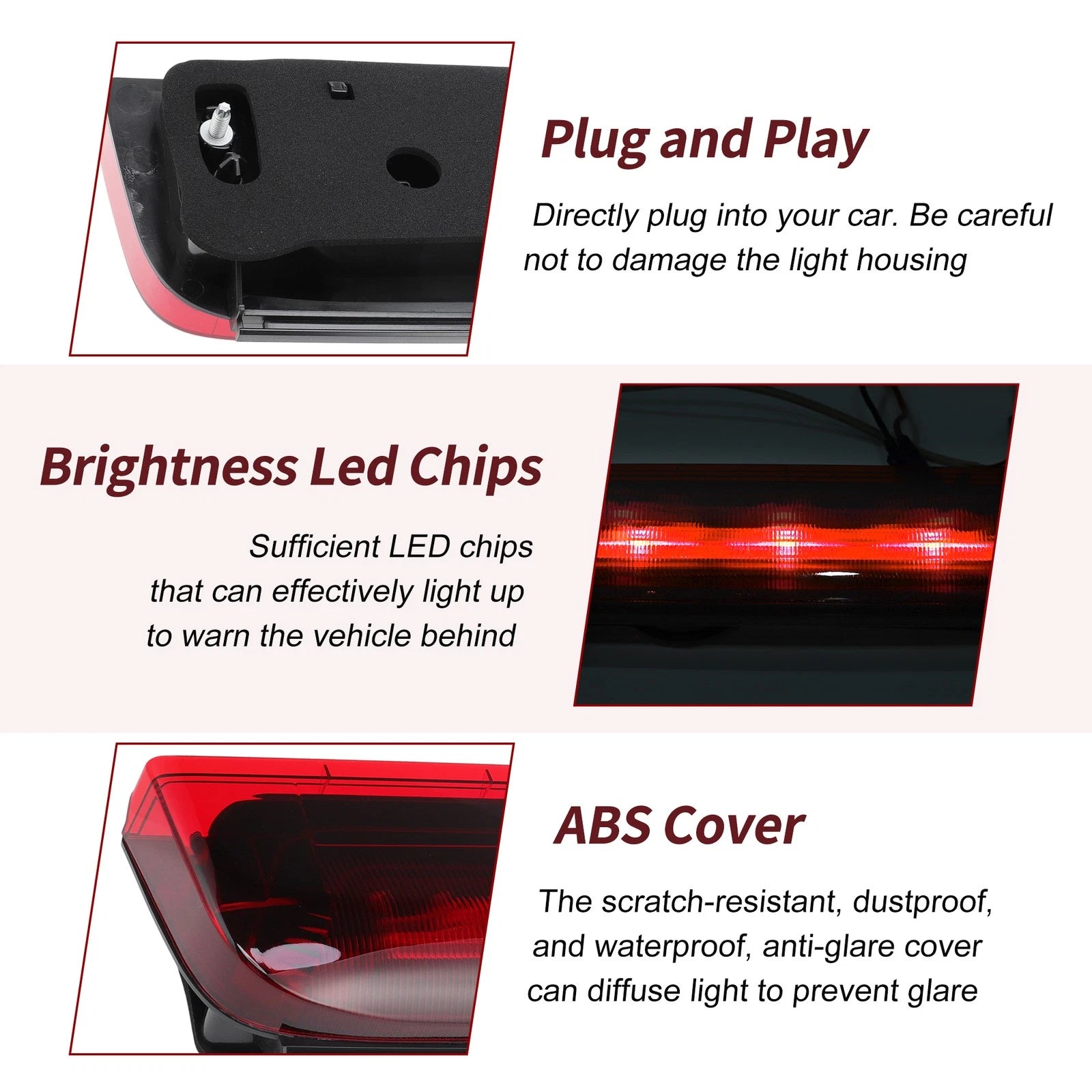 LED Third Brake Light for Ford Transit Connect (2014–2023) DT1Z13A613A