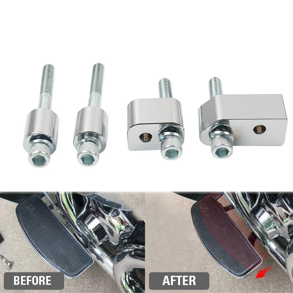 1" Driver Floorboard Extenders Spacer Kit for Harley Road Electra Glide