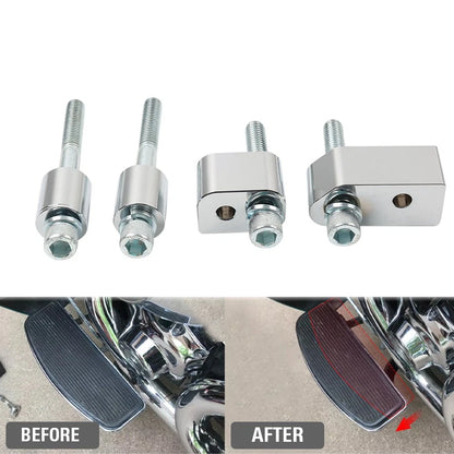 1" Driver Floorboard Extenders Spacer Kit for Harley Road Electra Glide