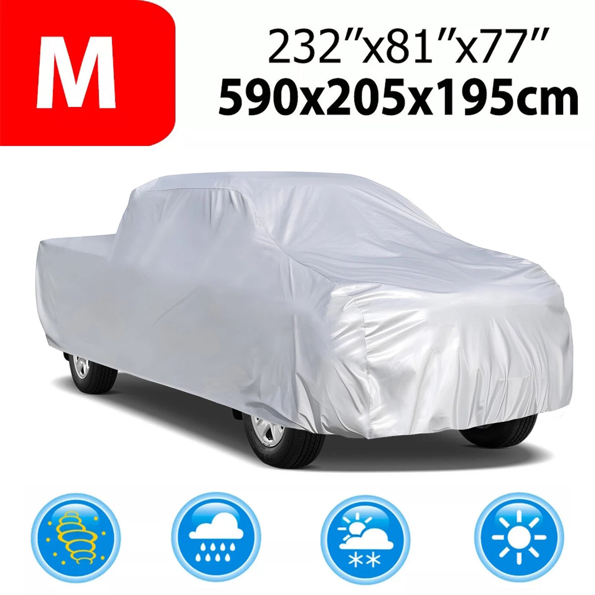Car Cover for Chevrolet Silverado 1500 (Outdoor UV Storage Protector)