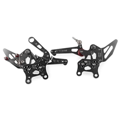Adjustable CNC Rear Footrest Set for Aprilia RSV4 (2009–2011)