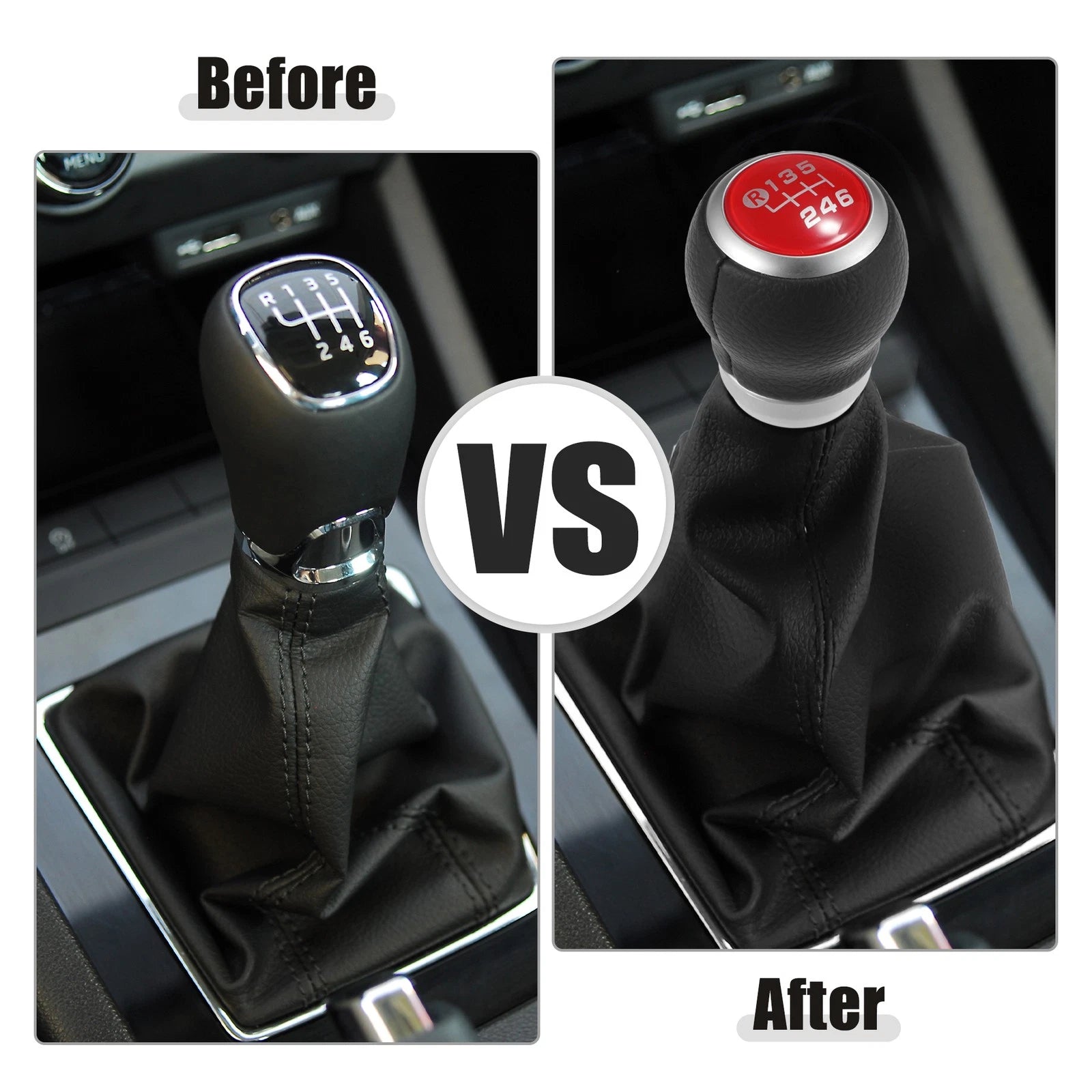6 Speed Manual Gear Shift Knob Replacement for Subaru Impreza WRX STI (2008–2014)