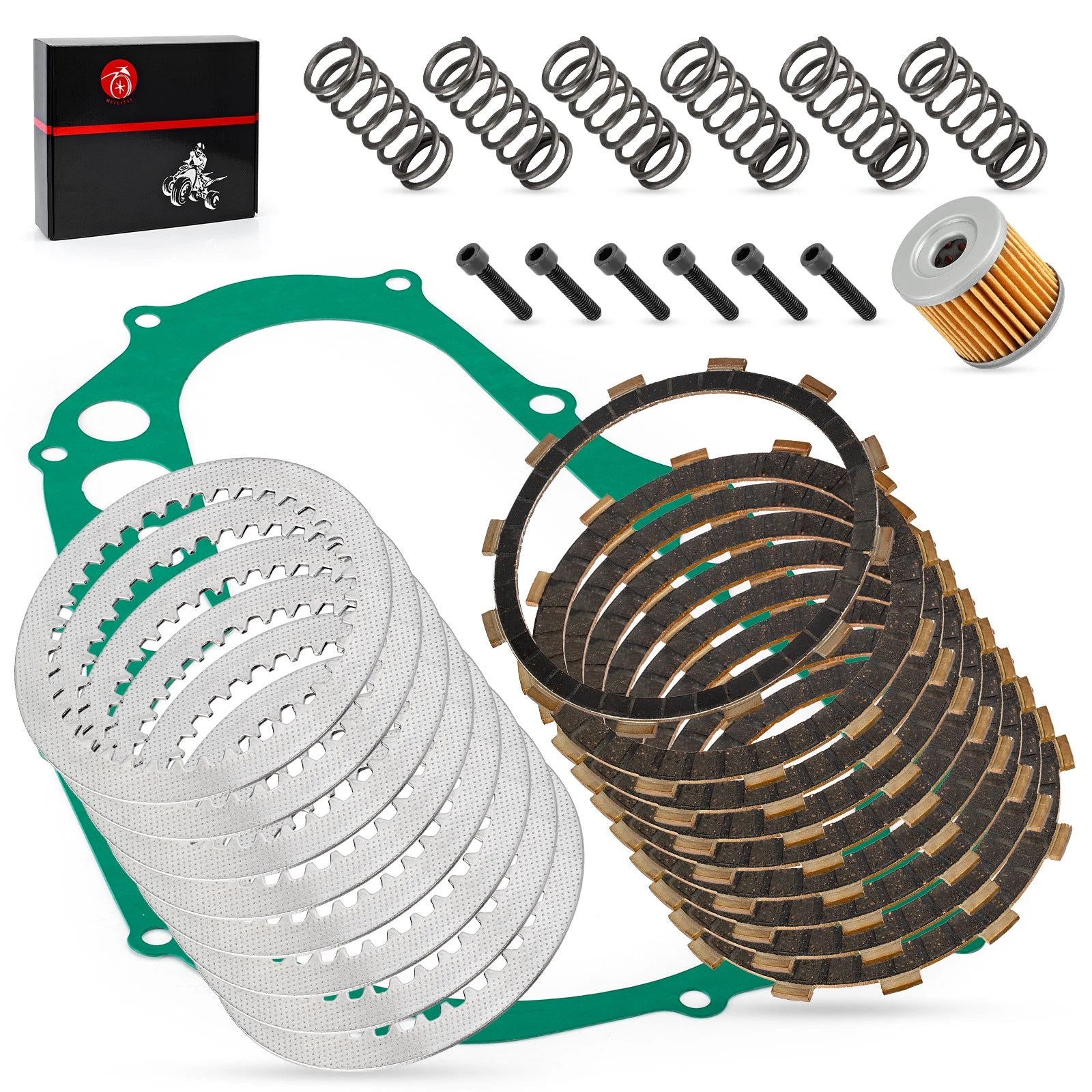 Clutch Kit Set of 4 Heavy Duty Springs & Gasket for Suzuki QuadSport LTZ400 (2003–2008)