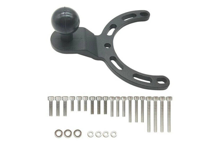 Motorcycle Tank Cap Ball Head GPS Phone MP3 Bracket with Bolts & Washers