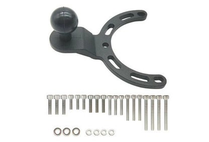 Motorcycle Tank Cap Ball Head GPS Phone MP3 Bracket with Bolts & Washers